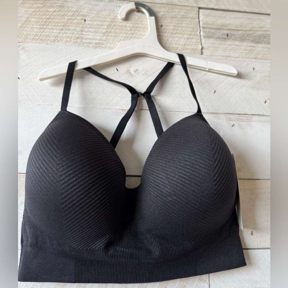 All In Motion Women's Medium Support Longline Sports Bra Black Size M